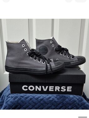 Converse CTAS High-Top Sneakers In Dark Matter Size 6.5 M/8.5 W, New In Box